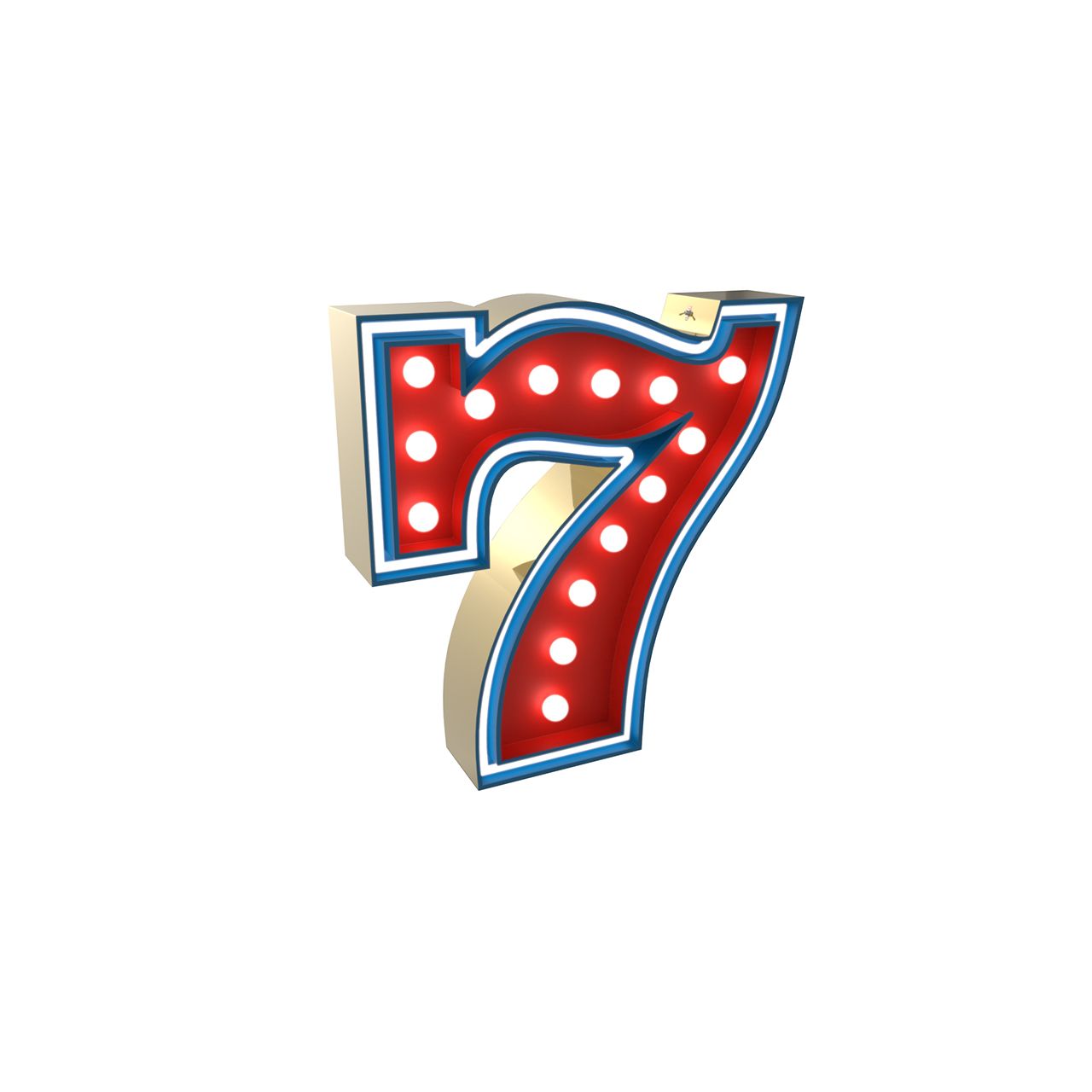 NUMBER 7 GRAPHIC LAMP